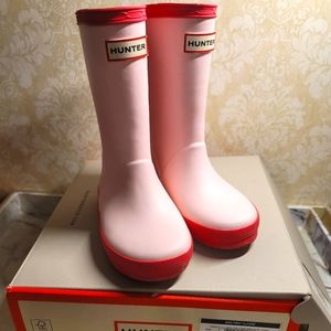 Candy Pink Girls Hunter Rain Boots